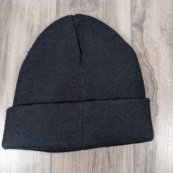 Victoria's Secret Sport Black Toque Beanie Hat Winter One Size - Picture 3 of 4